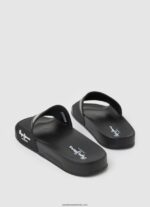 glisor textura șlapi de plajă bărbați Pepe Jeans negru 6Z0R461263 - imagine 4