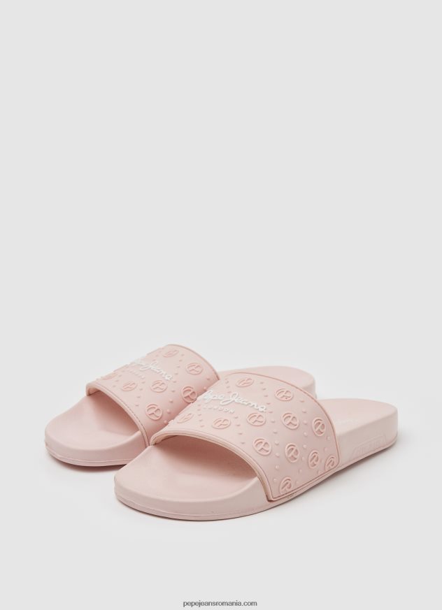 glisor uni șlapi de plajă femei Pepe Jeans roz deschis 6Z0R46689 - imagine 3