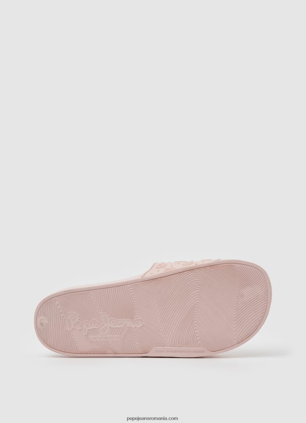 glisor uni șlapi de plajă femei Pepe Jeans roz deschis 6Z0R46689 - imagine 5