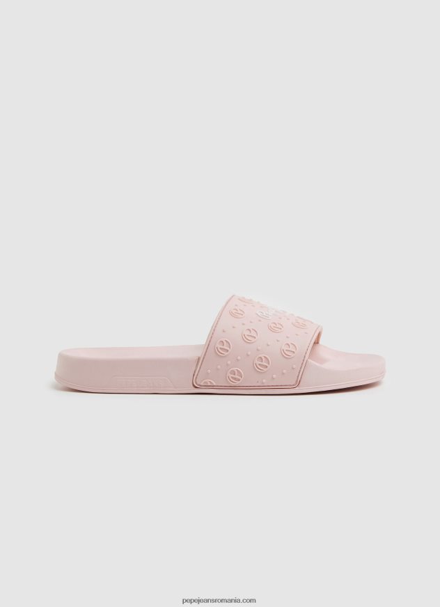 glisor uni șlapi de plajă femei Pepe Jeans roz deschis 6Z0R46689 - imagine 1