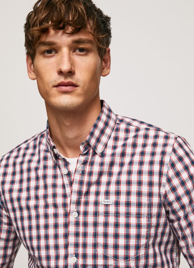 încărcă cămașă în carouri în două tonuri bărbați Pepe Jeans jarman 6Z0R461066 - imagine 3