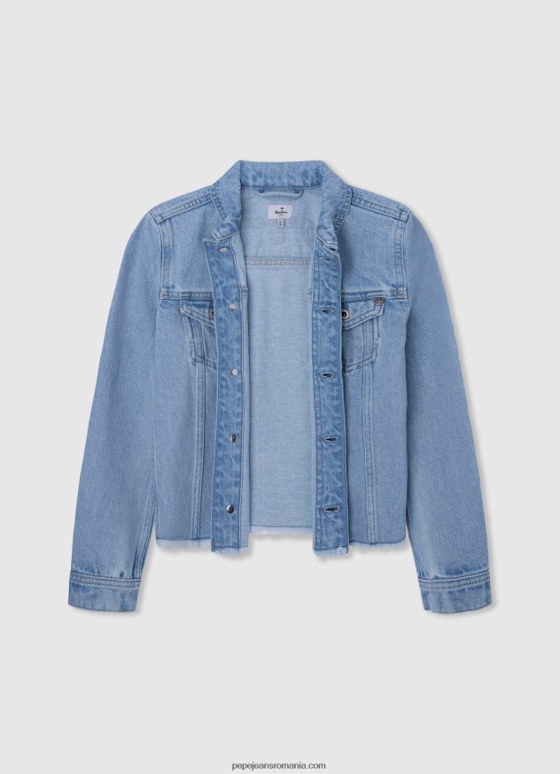 jachetă de denim cu potrivire obișnuită fată Pepe Jeans denim 6Z0R461357 - imagine 3