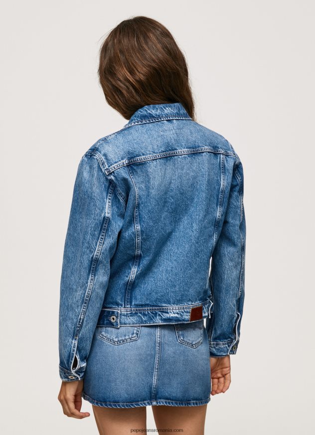 jachetă de denim cu potrivire obișnuită femei Pepe Jeans denim 6Z0R4697 - imagine 4