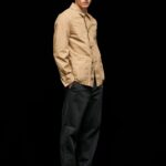 jachetă utilitare din pânză bărbați Pepe Jeans cămilă 6Z0R46827