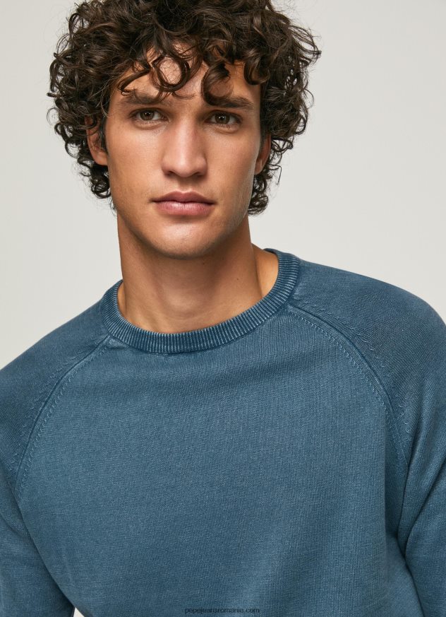 jerseu de bumbac cu guler rotund bărbați Pepe Jeans jarman 6Z0R46864 - imagine 3