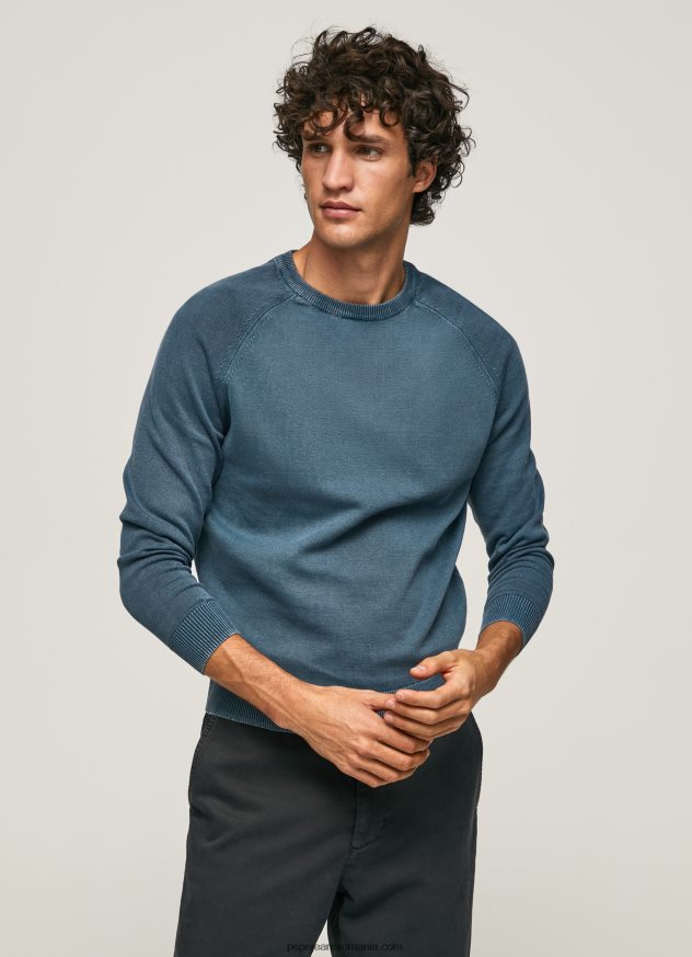 jerseu de bumbac cu guler rotund bărbați Pepe Jeans jarman 6Z0R46864 - imagine 1