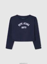 maiou cu detalii ajurate fată Pepe Jeans mousse 6Z0R461438 - imagine 3