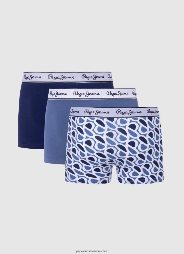 p print tk pachet de 3 boxeri bărbați Pepe Jeans dulwich 6Z0R461155 - imagine 2