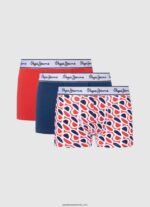 p print tk pachet de 3 boxeri bărbați Pepe Jeans dulwich 6Z0R461155 - imagine 3