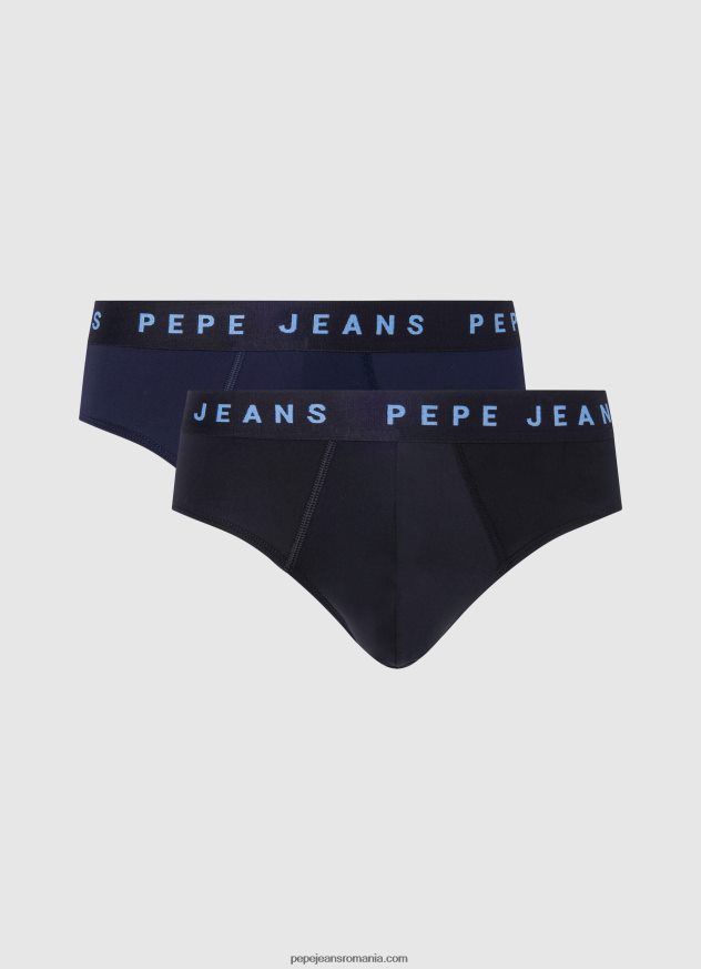 Pachet 2 slip cu logo imprimat bărbați Pepe Jeans dulwich 6Z0R461163 - imagine 1