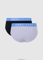 Pachet 2 slip din bumbac elastic bărbați Pepe Jeans negru 6Z0R461152 - imagine 2