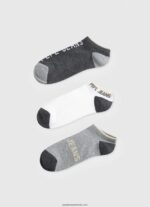 Pachet de 3 șosete la gleznă bărbați Pepe Jeans multi 6Z0R461144