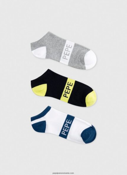 Pachet de 3 șosete la gleznă bărbați Pepe Jeans multi 6Z0R461150
