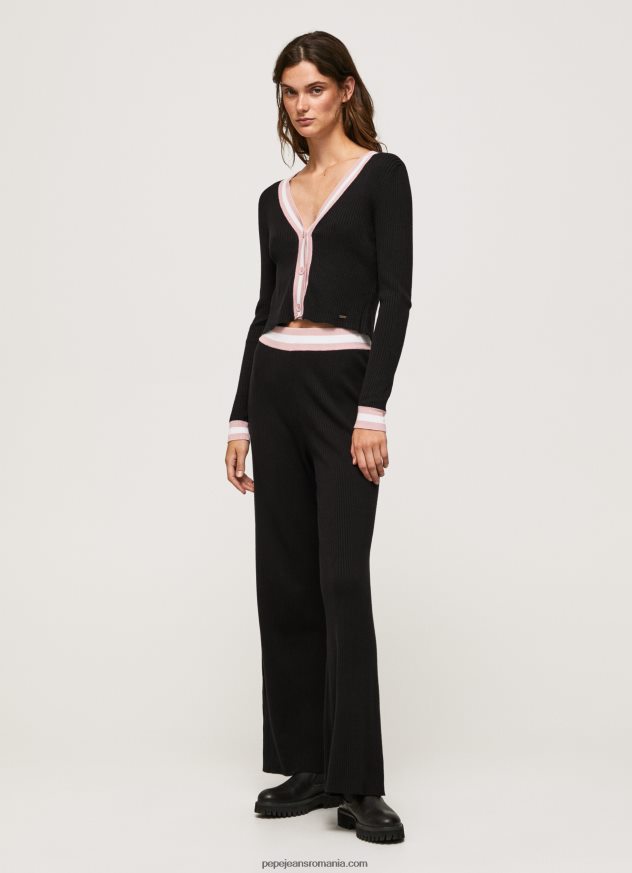 pantaloni_din_tricot_cu_nervuri_femei_pepe_jeans_negru_6z0r46306.jpg pantaloni din tricot cu nervuri femei Pepe Jeans negru 6Z0R46306 - imagine 1