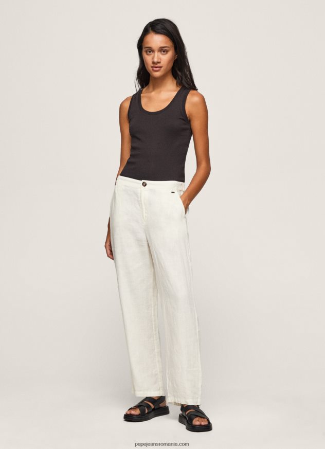 pantaloni_drepti_din_tesatura_fluida_femei_pepe_jeans_mousse_6z0r46311.jpg pantaloni drepti din țesătură fluidă femei Pepe Jeans mousse 6Z0R46311 - imagine 1