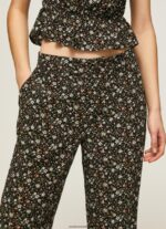 pantaloni largi cu imprimeu floral femei Pepe Jeans multi 6Z0R46292 - imagine 3