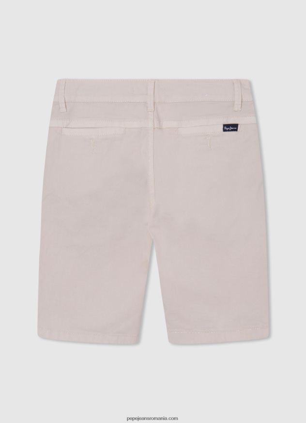 pantaloni scurți chino cu ajustare normală băiat Pepe Jeans fildeş 6Z0R461697 - imagine 2
