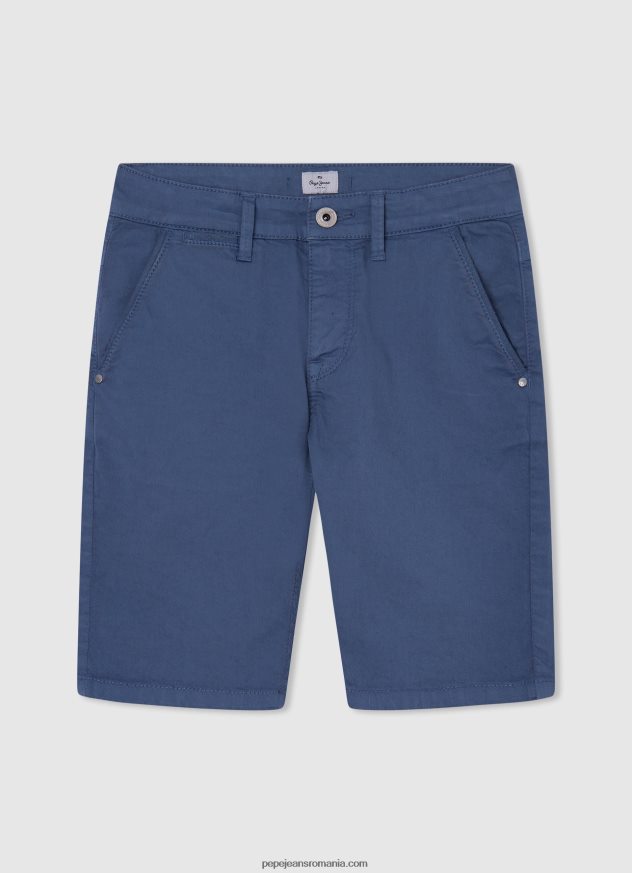 pantaloni scurți chino cu ajustare normală băiat Pepe Jeans marina 6Z0R461695 - imagine 4