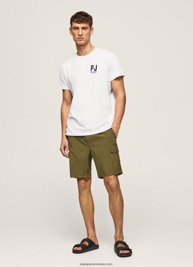 pantaloni scurți de baie fergus cargo bărbați Pepe Jeans harvard kaki 6Z0R461141 - imagine 1
