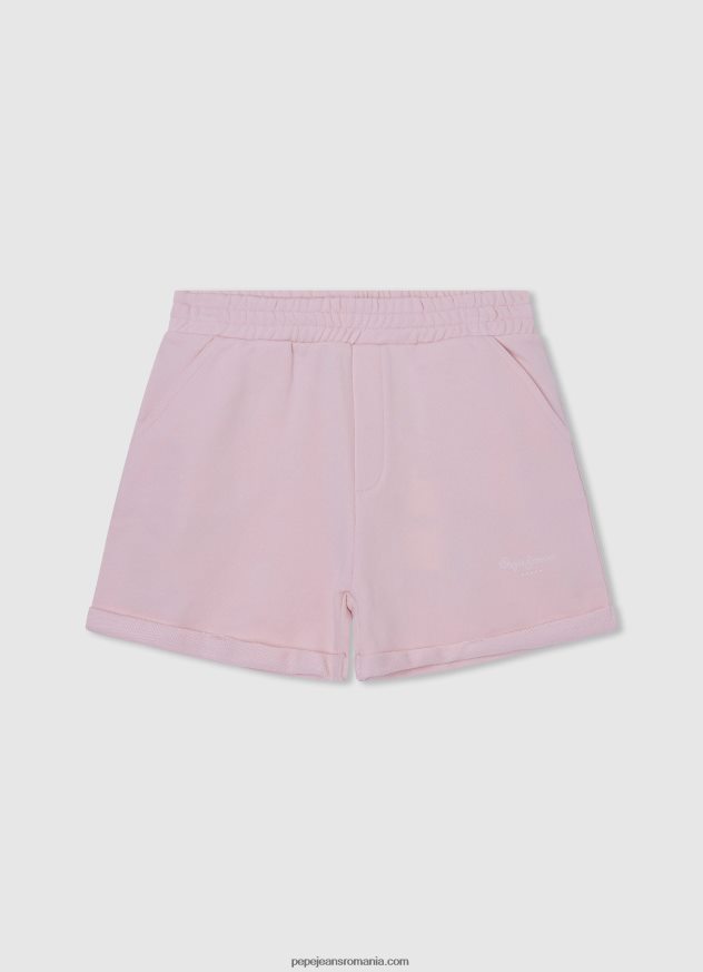 pantaloni_scurti_din_bumbac_cu_talie_elastica_fata_pepe_jeans_roz_moale_6z0r461500.jpg pantaloni scurți din bumbac cu talie elastică fată Pepe Jeans roz moale 6Z0R461500 - imagine 1