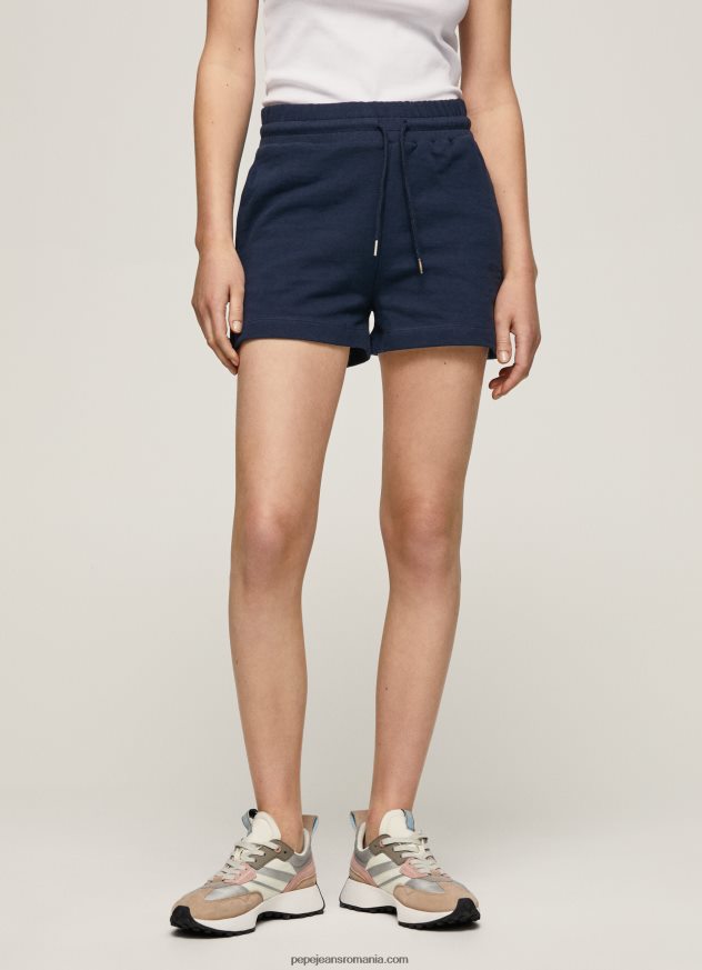 pantaloni scurți din bumbac cu talie reglabilă femei Pepe Jeans dulwich 6Z0R46517 - imagine 2