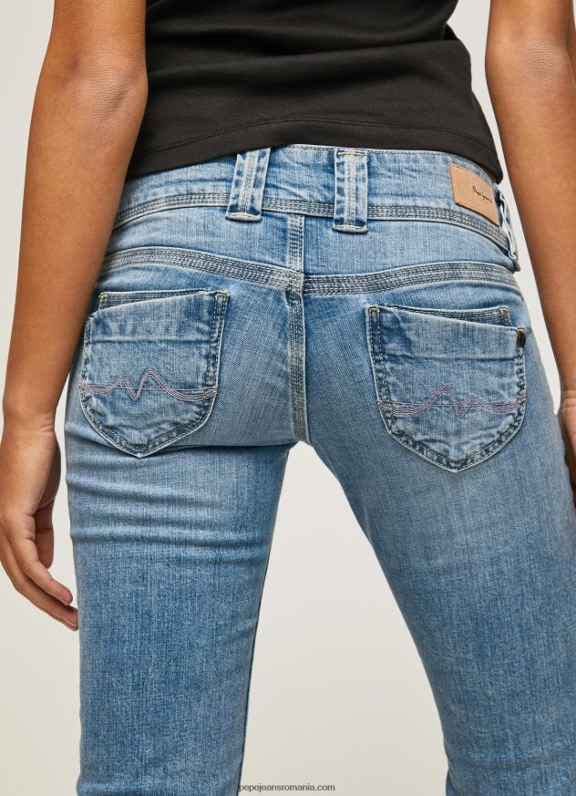 pantaloni scurți din denim 3/4 cu ajustare normală femei Pepe Jeans denim 6Z0R46508 - imagine 5