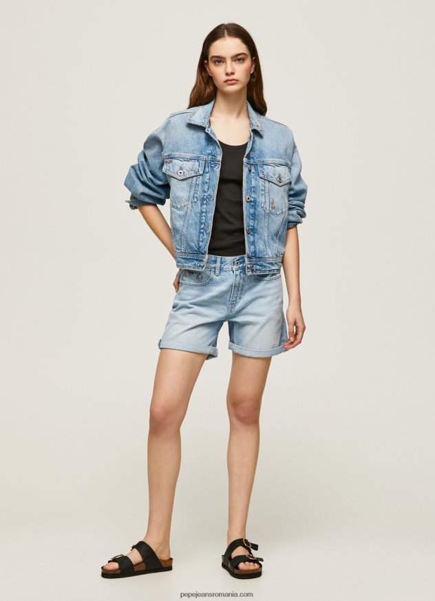 pantaloni_scurti_din_denim_cu_ajustare_normala_femei_pepe_jeans_denim_6z0r46492.jpg pantaloni scurți din denim cu ajustare normală femei Pepe Jeans denim 6Z0R46492 - imagine 1