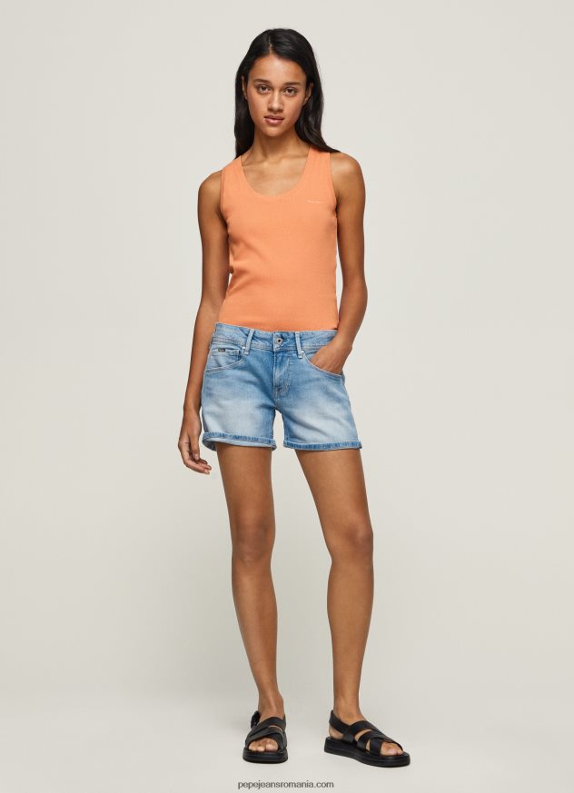 pantaloni_scurti_din_denim_cu_ajustare_normala_femei_pepe_jeans_denim_6z0r46514.jpg pantaloni scurți din denim cu ajustare normală femei Pepe Jeans denim 6Z0R46514 - imagine 1