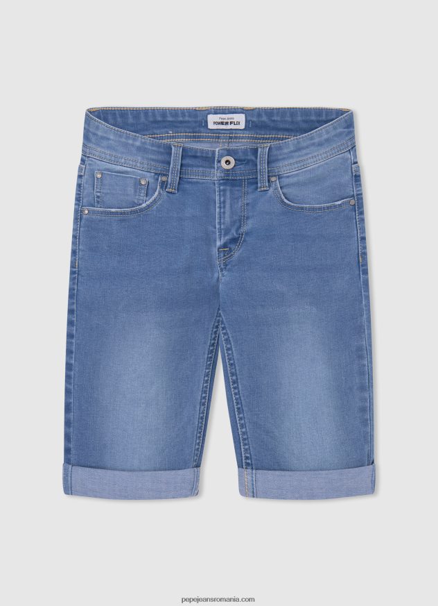 pantaloni scurți din denim slim fit băiat Pepe Jeans denim 6Z0R461681 - imagine 4