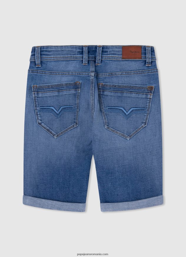 pantaloni scurți din denim slim fit băiat Pepe Jeans denim 6Z0R461683 - imagine 2