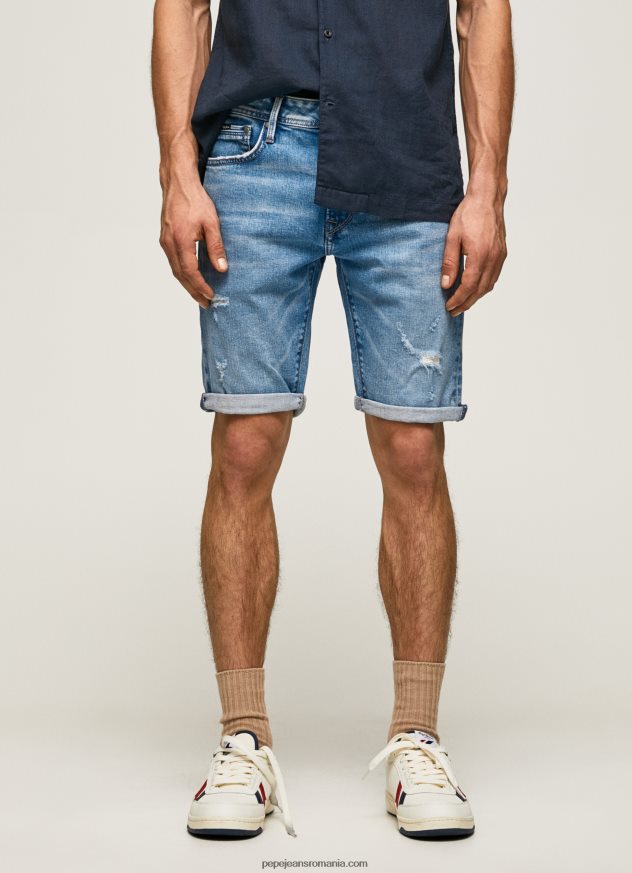 pantaloni scurți din denim stanley tapered fit bărbați Pepe Jeans denim 6Z0R46821 - imagine 2
