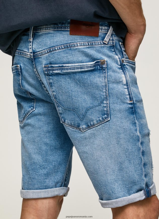 pantaloni scurți din denim stanley tapered fit bărbați Pepe Jeans denim 6Z0R46821 - imagine 4