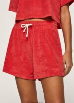 pantaloni scurți sport cu logo brodat femei Pepe Jeans studio roșu 6Z0R46531 - imagine 3