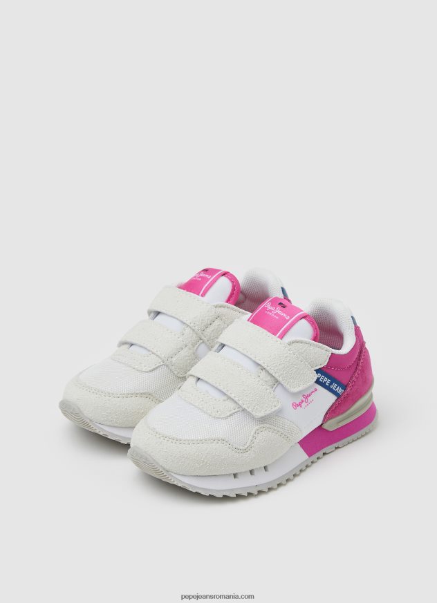 pantofi sport combinați de bază london fată Pepe Jeans alb 6Z0R461327 - imagine 3