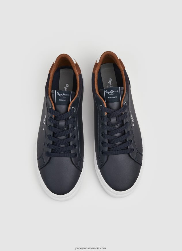 pantofi sport combinați Kenton Court bărbați Pepe Jeans marina 6Z0R461243 - imagine 3