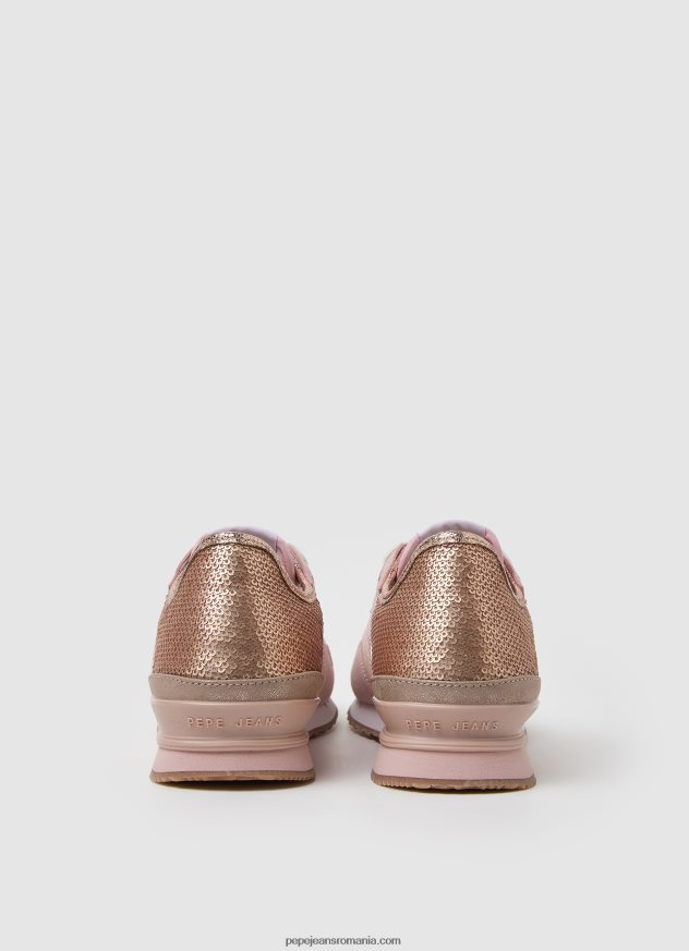 pantofi sport combinați london troy femei Pepe Jeans roz de fabrică 6Z0R46589 - imagine 4