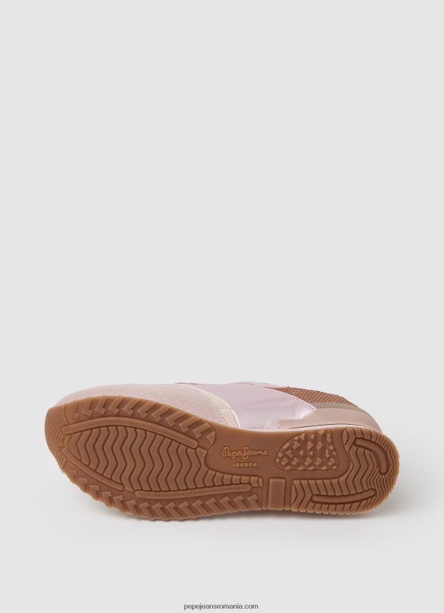 pantofi sport combinați london troy femei Pepe Jeans roz de fabrică 6Z0R46589 - imagine 5