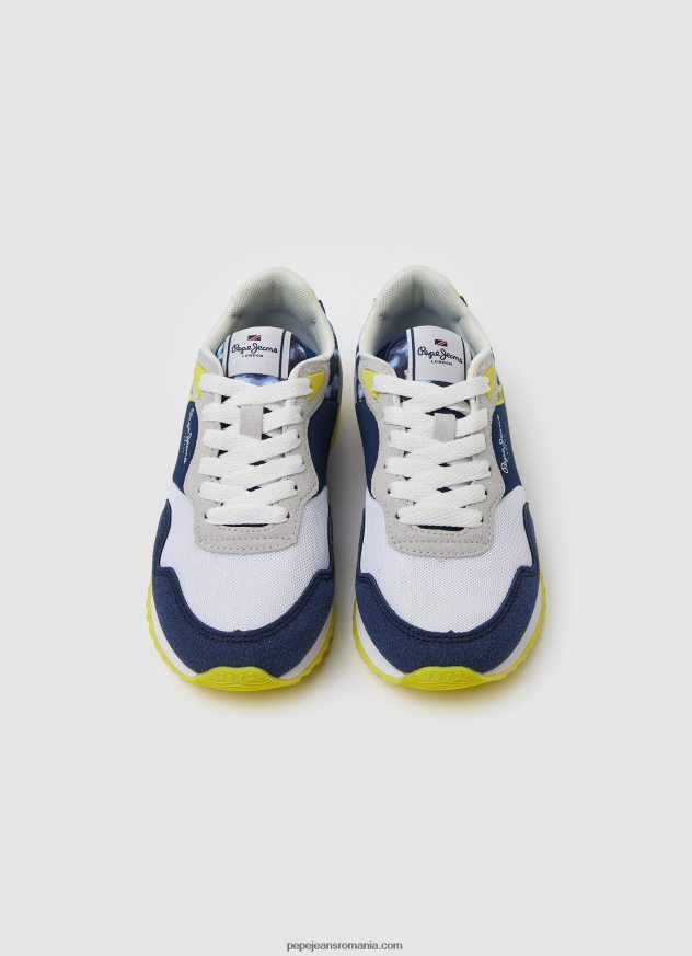 pantofi sport de bază london brighton băiat Pepe Jeans alb 6Z0R461530 - imagine 2