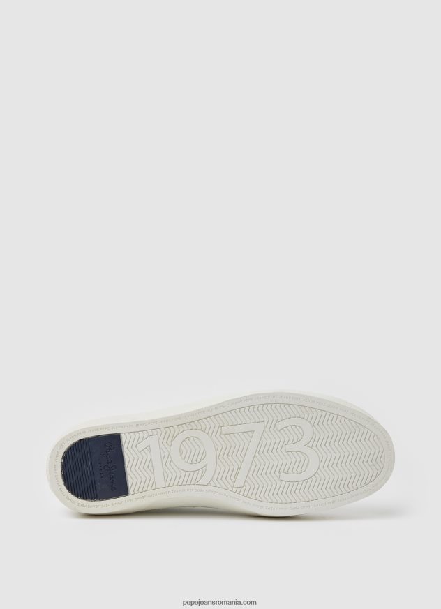 pantofi sport yogi din piele bărbați Pepe Jeans alb 6Z0R461190 - imagine 5
