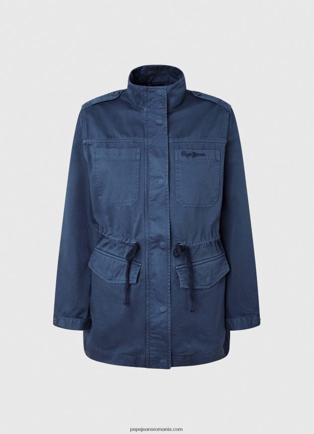 parka din bumbac cu imprimeu union jack femei Pepe Jeans ocean 6Z0R46127 - imagine 4