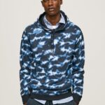 pulover cu imprimeu de camuflaj bărbați Pepe Jeans alb 6Z0R46879