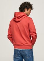 pulover din bumbac cu glugă bărbați Pepe Jeans studio roșu 6Z0R46909 - imagine 4