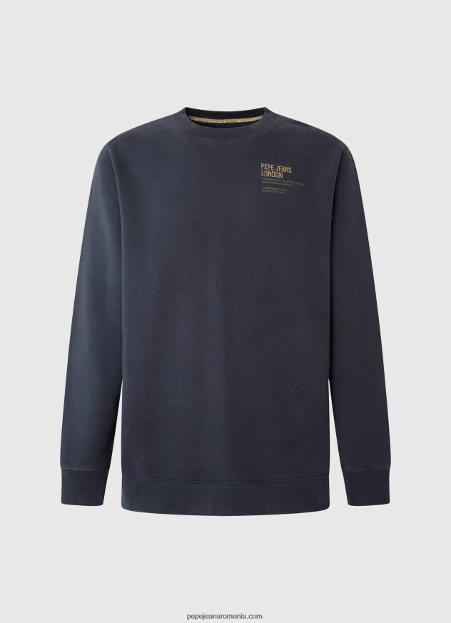 pulover din bumbac cu guler rotunjit bărbați Pepe Jeans dulwich 6Z0R46873 - imagine 5