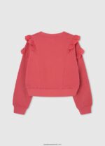 pulover din bumbac fată Pepe Jeans studio roșu 6Z0R461403 - imagine 2