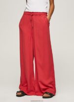pungă de hârtie pantaloni largi femei Pepe Jeans studio roșu 6Z0R46303 - imagine 2