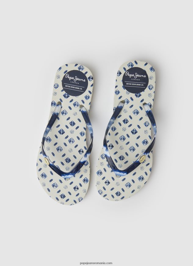 rake blue beach beach flip flops femei Pepe Jeans mousse 6Z0R46699 - imagine 2