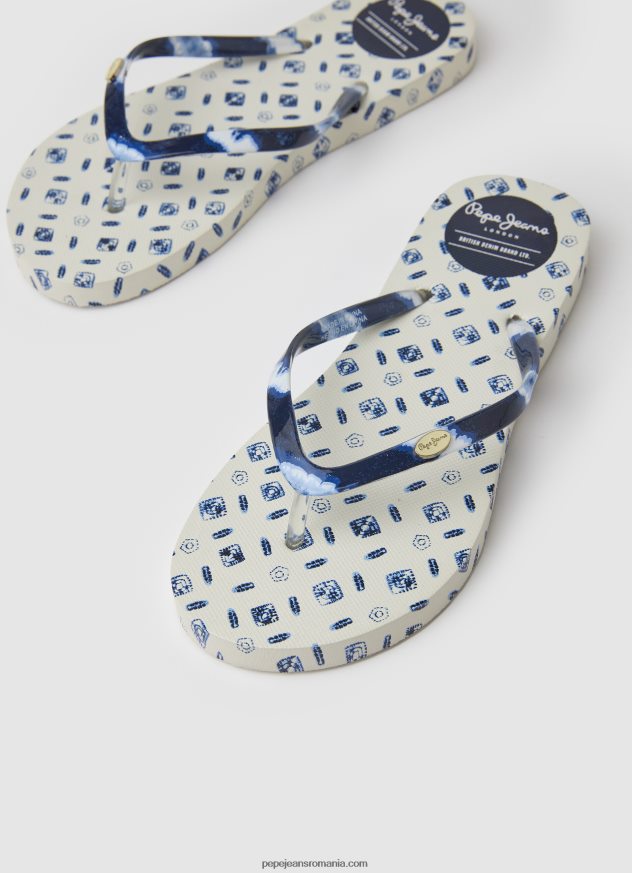 rake blue beach beach flip flops femei Pepe Jeans mousse 6Z0R46699 - imagine 3