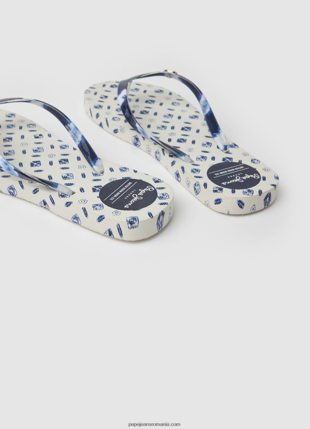 rake blue beach beach flip flops femei Pepe Jeans mousse 6Z0R46699 - imagine 4
