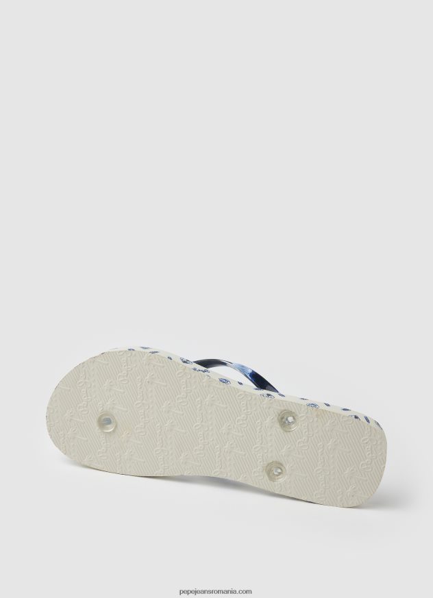 rake blue beach beach flip flops femei Pepe Jeans mousse 6Z0R46699 - imagine 5