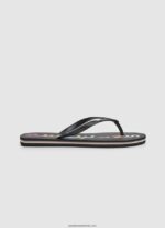 rake letters șlapi de plajă femei Pepe Jeans negru 6Z0R46697